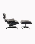 Poltrona-Charles-Eames-e-Otomana-Xadrez-Preta
